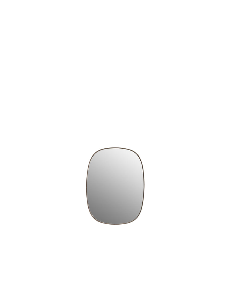Framed väike - Taupe seinapeegel