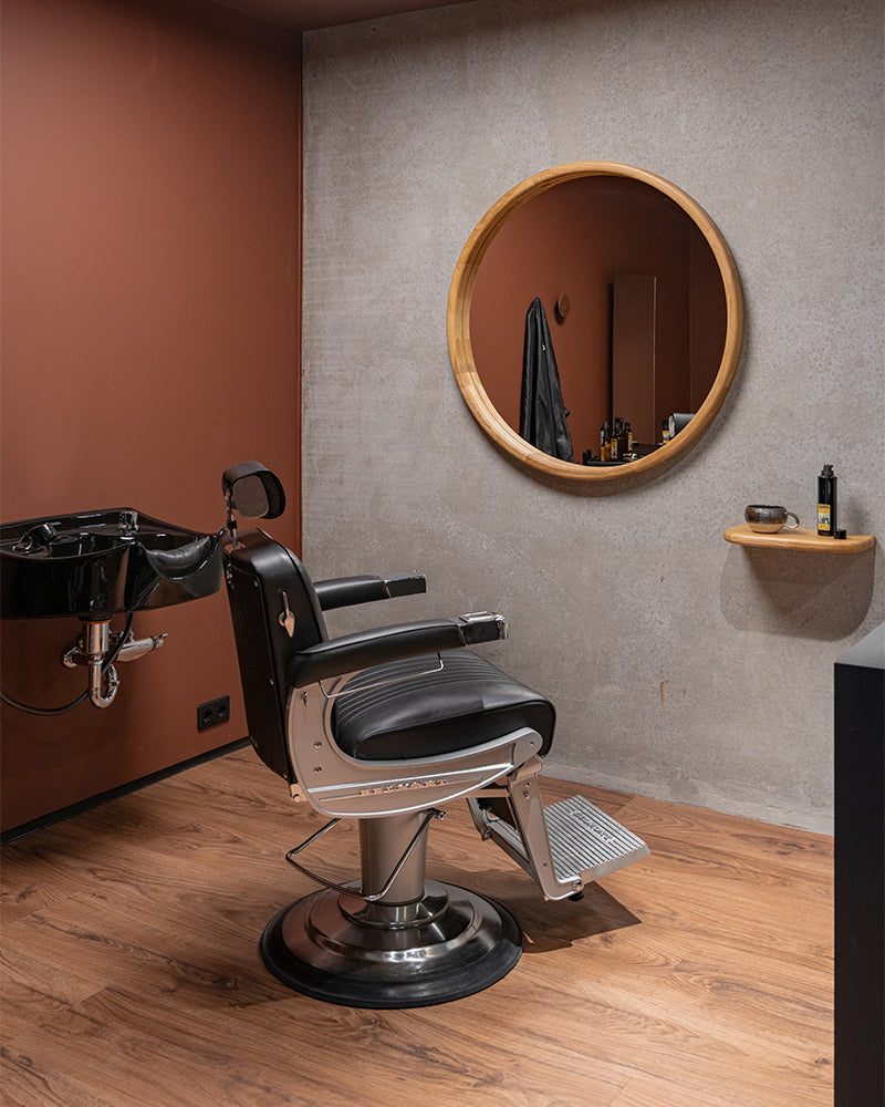 Linea Oak - ø100cm juuksurispeegel tammes