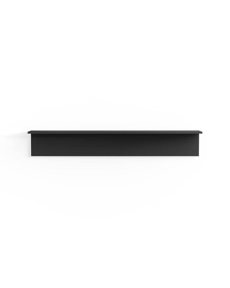 Display Black - 130cm riiul mustas melamiinis