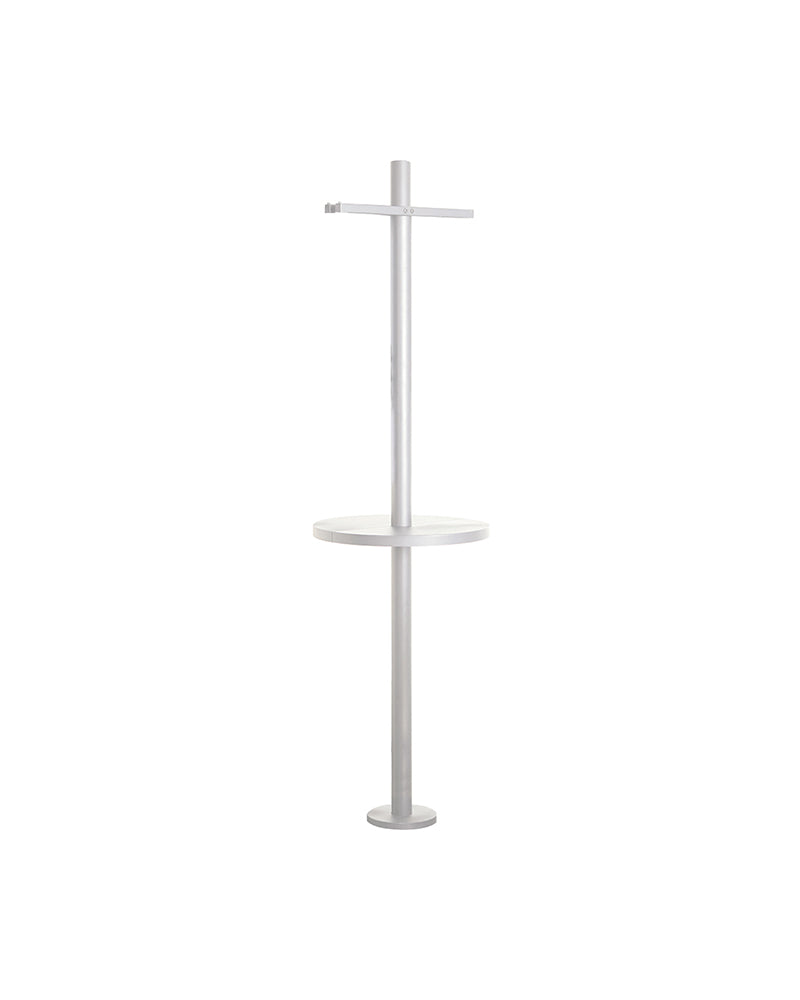 Pole joiner - Valge tööpiste riiuli ja jalatugedega