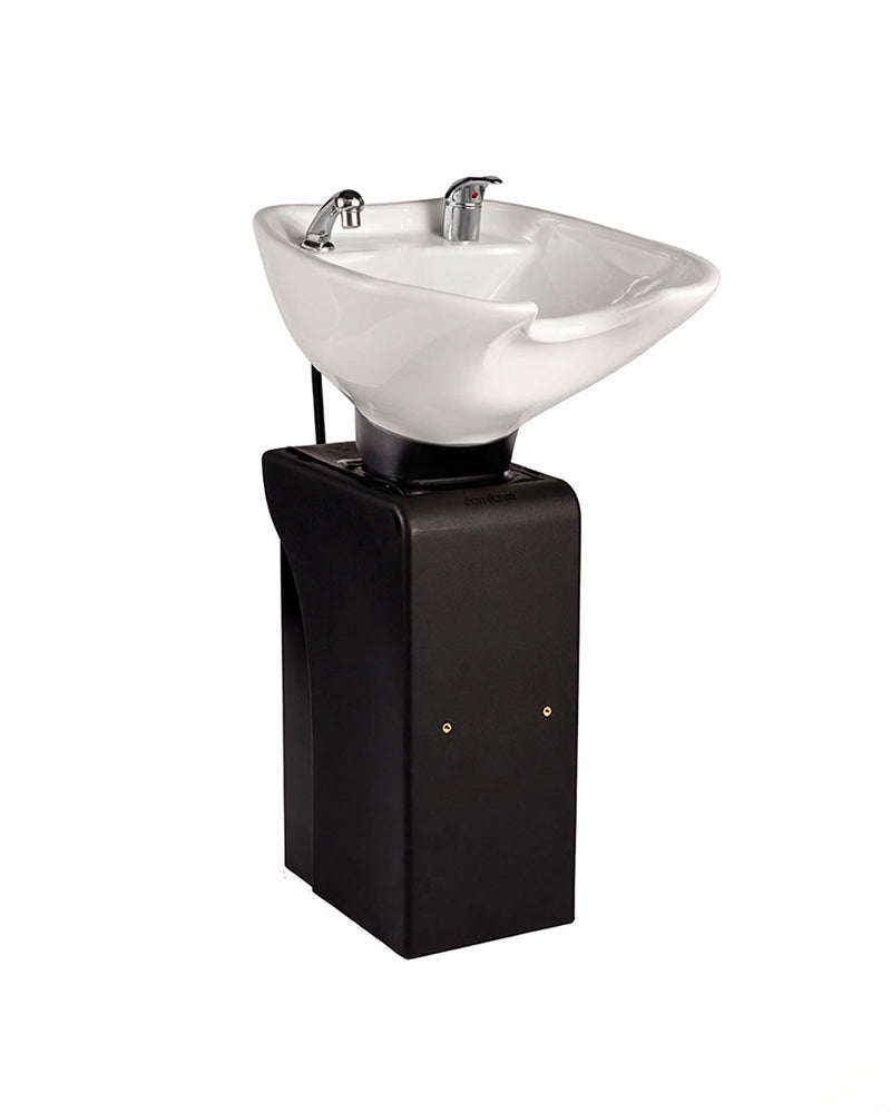 Basin Stand XL - Must Iseseisev pesukoht - Valge kauss