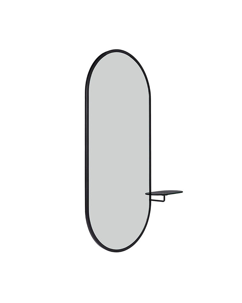 Onyx oval - Salongipeegel - Must klaashoidik