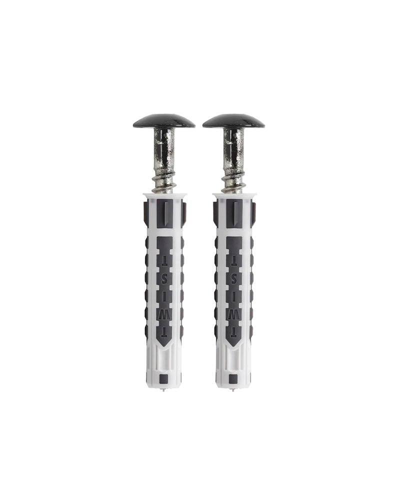 Mustad kruvid + tüüblid 2 tk