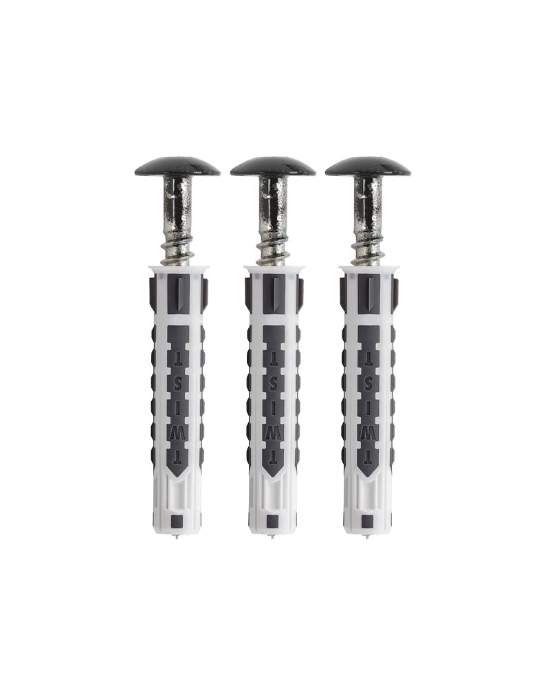 Mustad kruvid + tüüblid 3 tk