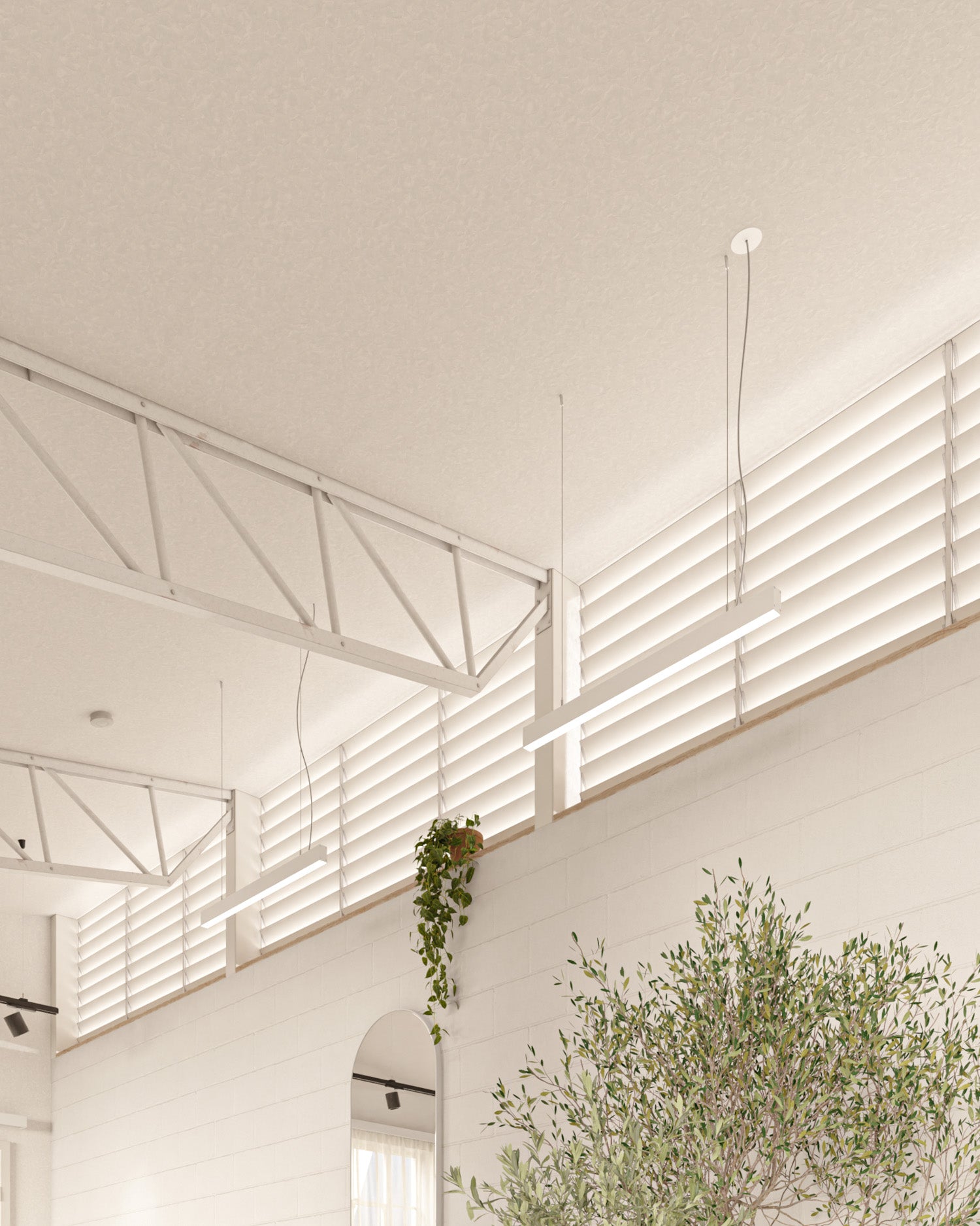 Sunbeam LED - Valge juuksuri valgustus terastraadist