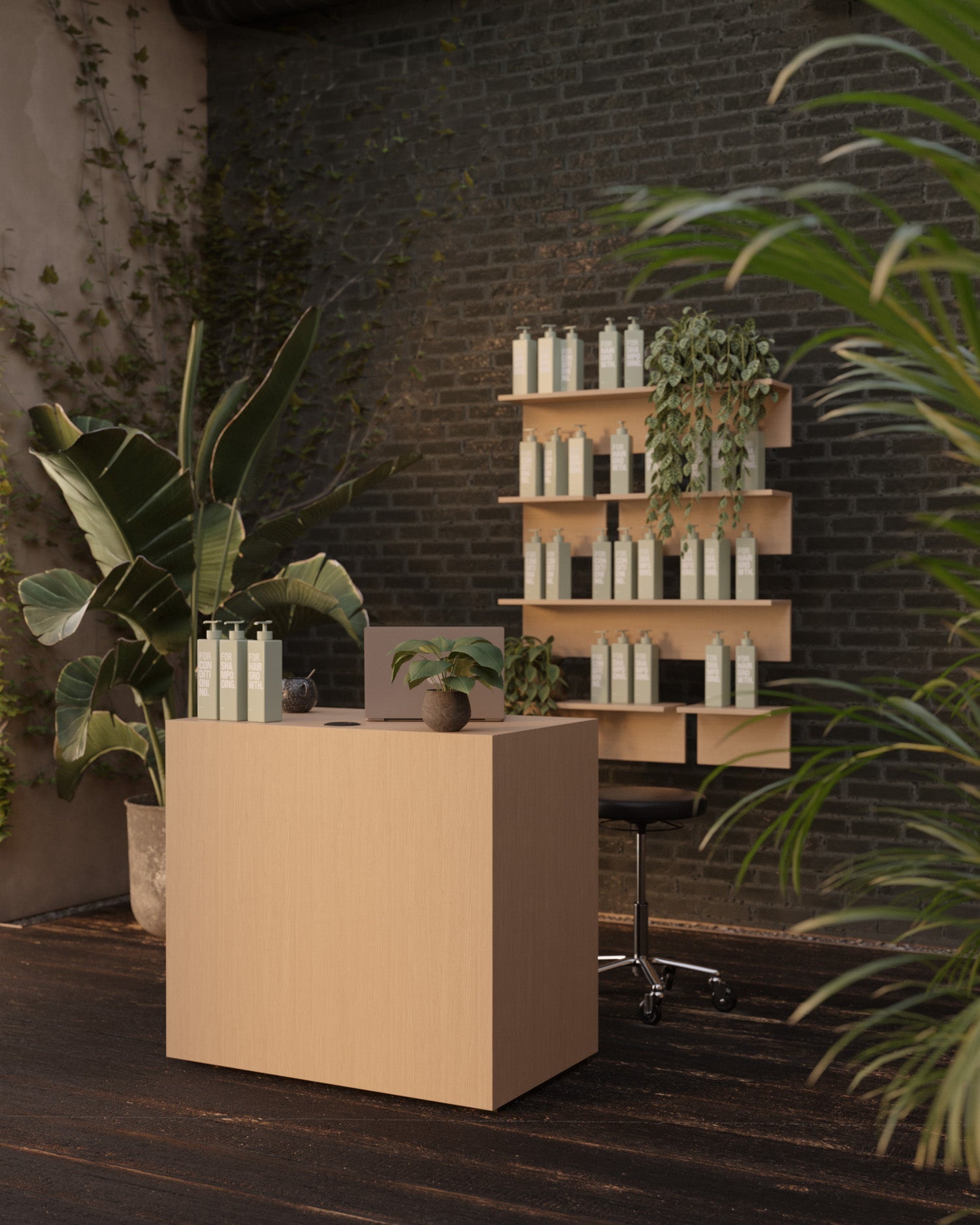 Display Oak - 61cm riiul saarepuidumustriga